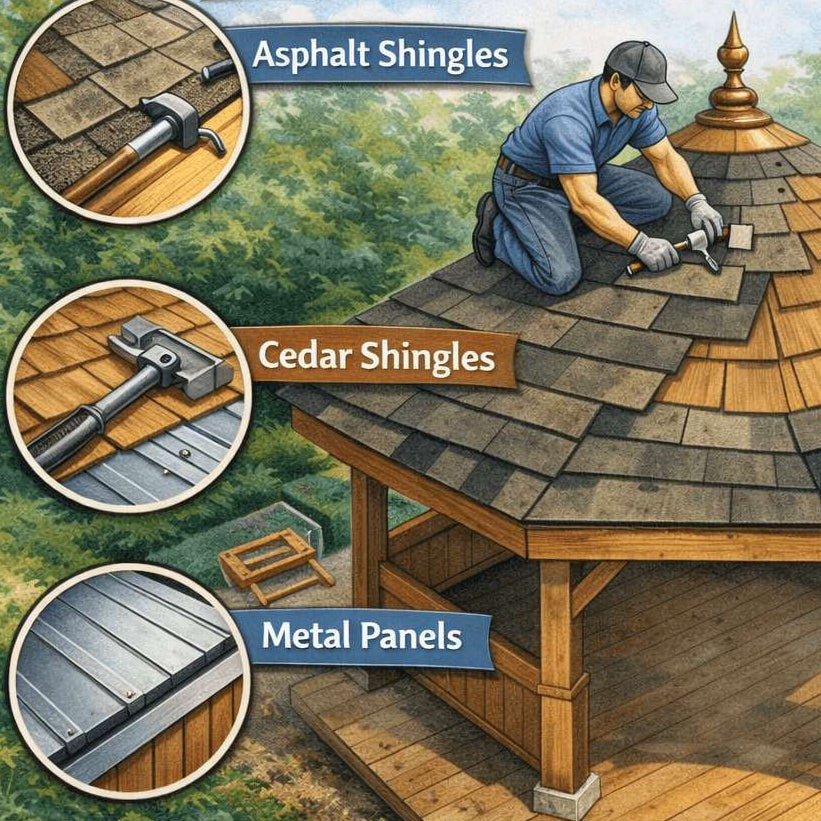 The Ultimate Guide to Gazebo Roof Shingling: From Structural Prep to Perfect Peaks